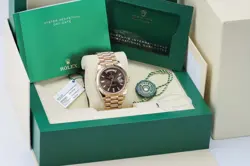 ROLEX DAY-DATE 40 228235 CHOCOLATE BAGUETTE | 2023 | FULL SET | UNPOLISHED