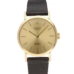 ROLEX CELLINI CHAMPAGNE 18K CASE W SERIES MODEL 4109/8