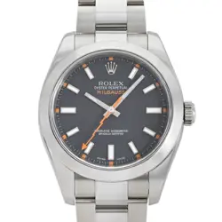 ROLEX MILGAUSS 116400 BLACK DIAL PRE-OWNED MEN'S WRISTWATCH