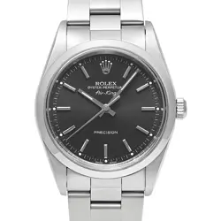 ROLEX AIR-KING REF.14000 BLACK MEN'S WATCH PRE-OWNED