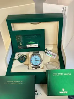 ROLEX OYSTER PERPETUAL  124300 TURQUOISE 41 MM BRAND NEW ORIGINAL FULL SET!