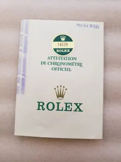 ROLEX DAY-DATE 18039 GUARANTEE WARRANTY