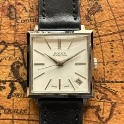 ROLEX MARCONI ANTIQUE WATCHES VINTAGE WRISTWATCH WITH BUCKLE 28.4MM 1930-40S JP