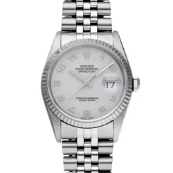 ROLEX DATEJUST 16234 IVORY COMPUTER WATCH 672802