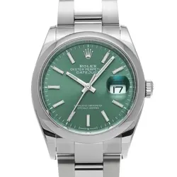 ROLEX DATEJUST 36 126200 MINT GREEN WATCH 672004