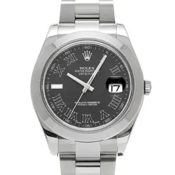 ROLEX DATEJUSTII 116300 BLACK WATCH 670487