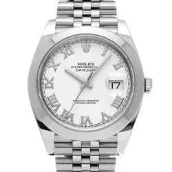 ROLEX DATEJUST 41 126300 WHITE WATCH 671812