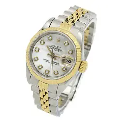 LADIES ROLEX OP DATEJUST REF. 69173 MOP DIAMOND DIAL 26MM #W116748-1