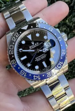 2021 ROLEX 126710 BLNR GMT MASTER BATMAN BLACK BLUE OYSTER CERAMIC WATCH 40MM