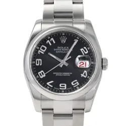 ROLEX DATEJUST 36 116200 BLACK/ARABIC DIAL WATCH