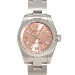 ROLEX OYSTER PERPETUAL 26 176234 PINK/369 ARABIC DIAL WATCH