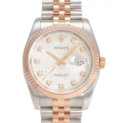 ROLEX DATEJUST 36 116231G SILVER DIAL WATCH