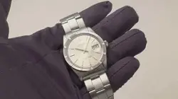rolex Oyster Perpetual Date 1965's 1501 Silver Dial watch men TO167374