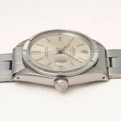 rolex Oyster Perpetual Date 1965's 1501 Silver Dial watch men TO167374