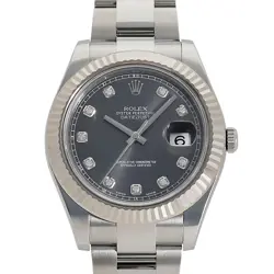 ROLEX DATEJUST II 41 116334G GRAY DIAL WATCH
