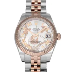 ROLEX DATEJUST 31 GOLDUST DREAM 178271NR WHITE/(VI DIAMOND) ROME DIAL WATCH