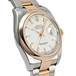 WHITE/BAR DIAL WATCH