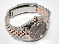 rolex Datejust 36 Slate Dial VI & IX Diamond 18KPG watch men TO167387