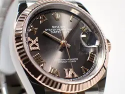 rolex Datejust 36 Slate Dial VI & IX Diamond 18KPG watch men TO167387