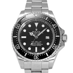 ROLEX SEA-DWELLER DEEP SEA 116660 BLACK/DOT DIAL WATCH