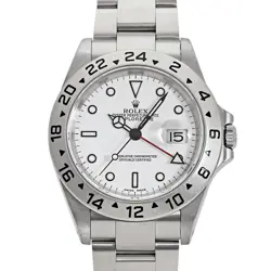 ROLEX EXPLORER II  16570 WHITE DIAL WATCH