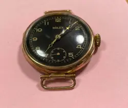 ROLEX ANTIQUE VINTAGE 9K GOLD MANUAL WIND HAND WINDING WATCH RARE JAPAN USED F/S