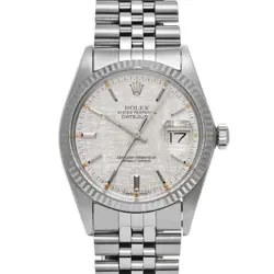 ROLEX DATEJUST 16014 SILVER MOSAIC WATCH 667774