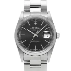 ROLEX DATEJUST 16200 BLACK WATCH 672329