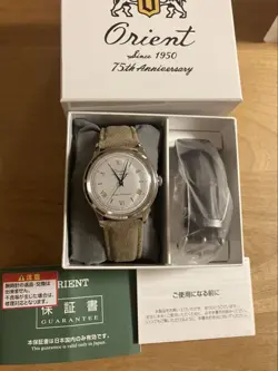ORIENT BAMBINO 38 SOLAR 75TH ANNIVERSARY LIMITED 300PCS USED ROLEX STYLE