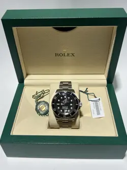 ROLEX DEEPSEA 44MM BLACK DIAL CERAMIC BEZEL OYSTER 126660 BOX PAPERS