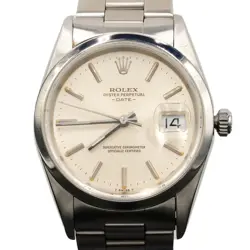MENS ROLEX DATE 15200 STAINLESS STEEL WATCH DOMED BEZEL OYSTER BAND SILVER DIAL