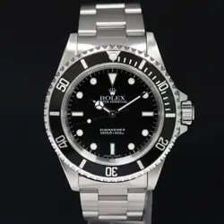 1990 MINT ROLEX SUBMARINER NO-DATE 2 LINE DIAL 14060M STEEL BLACK 40MM WATCH BOX