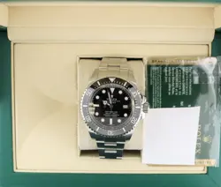 2015 ROLEX DEEPSEA SEA-DWELLER 116660 BLACK DIAL SS OYSTER WITH PAPERS 44MM