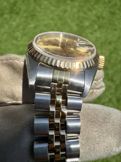 1990 Ladies Rolex Datejust 26mm 18K Two Tone Factory Diamond Dial 69173 Watch