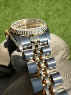 1990 Ladies Rolex Datejust 26mm 18K Two Tone Factory Diamond Dial 69173 Watch