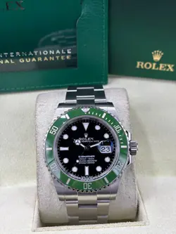 ROLEX 'STARBUCKS' SUBMARINER 126610LV STAINLESS STEEL BLACK DIAL COMPLETE