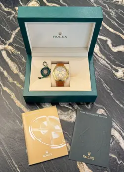ROLEX COSMOGRAPH DAYTONA 116518 PAUL NEWMAN 18KT GOLD BEZEL, NEW OEM GATOR BAND