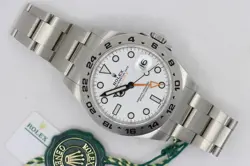 ROLEX EXPLORER II 216570 POLAR WHITE DIAL OYSTER BAND BOX & PAPERS YEAR 2019
