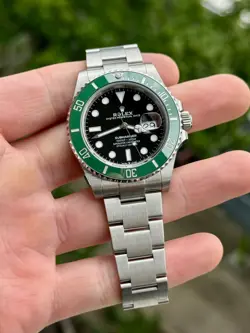 2021 ROLEX SUBMARINER 126610LV 'STARBUCKS' 41MM W/ BOX & PAPERS