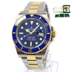 2022 ROLEX SUBMARINER DATE BLUESY 126613LB 41MM 18K YG TWO-TONE BOX PAPERS