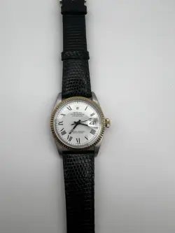ROLEX 16013 WITH BUCKLEY DIAL, ORIGINAL ROLEX LEATHER BAND