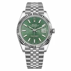 ROLEX DATEJUST 126334-0030 GREEN FLUTED MOTIF DIAL JUBILEE BRACELET 2023