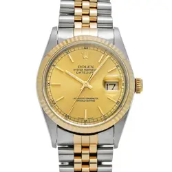 ROLEX DATEJUST 16233 CHAMPAGNE WATCH 663696