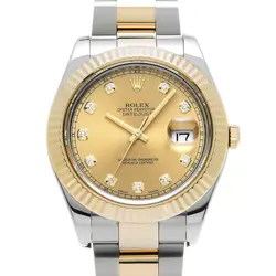 ROLEX DATEJUSTII 116333G CHAMPAGNE/DIAMOND WATCH 671833