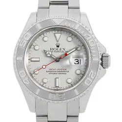 ROLEX YACHT MASTER 16622 SILVER P NUMBER SECOND HAND MENS