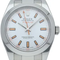 ROLEX MILGAUSS WATCH 116400(V) STAINLESS STEEL MENSWATCH WHITE USED