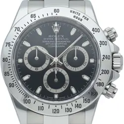 ROLEX COSMOGRAPH DAYTONA WATCH 116520(F) STAINLESS STEEL MENSWATCH BLACK USED