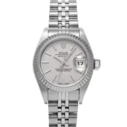 ROLEX DATEJUST 79174 SILVER TAPESTRY WATCH 672350