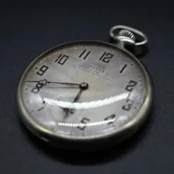ANTIQUE ROLEX POCKET WATCH WORLD'S RECORDS MANUAL WINDING USED