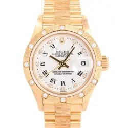 ROLEX DATEJUST 69288G W WHITE PRINT ROMAN A 4554